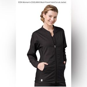 Maevn EON Womens Sporty Mesh
Panel Zip Front Scrub Jacket Sz XS